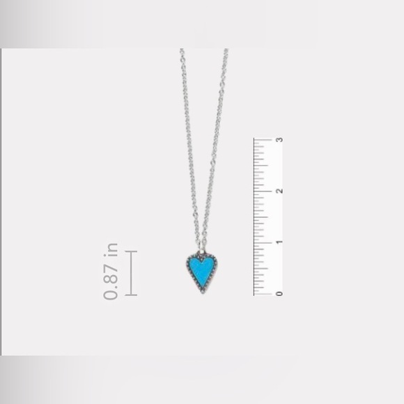 Brighton - BNWT/ tissue/ box -Dazzling Love- Silver/Enamel Purple Heart Necklace - Picture 5 of 9